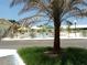 View of community pool from behind a palm tree at 789 N Green Cir # 146, Venice, FL 34285