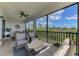 Enjoyable screened lanai, perfect for relaxing and entertaining at 10039 Crooked Creek Dr # 203, Venice, FL 34293