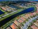 Aerial view of house and surrounding area at 19279 Jacinda St, Venice, FL 34293