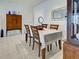 Elegant dining room with wooden table and buffet at 19279 Jacinda St, Venice, FL 34293