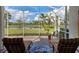 Screened patio with lake view, perfect for relaxing at 19279 Jacinda St, Venice, FL 34293