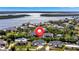 Aerial view of a waterfront home, showcasing its location and neighborhood at 3436 Santa Clara Dr, Punta Gorda, FL 33983
