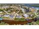Aerial view of a neighborhood with waterfront homes at 3436 Santa Clara Dr, Punta Gorda, FL 33983