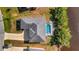 Aerial view of a single-Gathering home with a pool and canal access at 3436 Santa Clara Dr, Punta Gorda, FL 33983