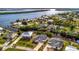 Aerial view of canal front homes in a peaceful waterfront community at 3436 Santa Clara Dr, Punta Gorda, FL 33983
