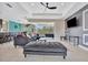 Spacious living area with sectional sofa and kitchen views at 3436 Santa Clara Dr, Punta Gorda, FL 33983