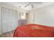 Bedroom with double bed and built-in closet at 3667 Yellow Pine Ct # 149, Sarasota, FL 34238