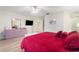 Main bedroom with king bed and large dresser at 3667 Yellow Pine Ct # 149, Sarasota, FL 34238
