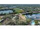 Aerial view of community near lake and sports field at 4417 Park Lake N Ter, Bradenton, FL 34209