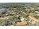 Aerial view showcasing community layout and waterfront access at 4417 Park Lake N Ter, Bradenton, FL 34209