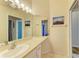 Bright bathroom with updated vanity and a large mirror at 4417 Park Lake N Ter, Bradenton, FL 34209