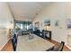 Open dining area with view of living room and lanai at 4417 Park Lake N Ter, Bradenton, FL 34209