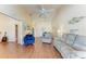 Spacious living room with comfy seating and ceiling fan at 4417 Park Lake N Ter, Bradenton, FL 34209