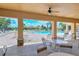 Relaxing pool area with covered seating at 5198 Layton Dr, Venice, FL 34293