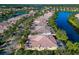 An aerial perspective of homes nestled along canals in a peaceful community at 5856 Helicon Pl, Sarasota, FL 34238