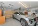Attached one-car garage with storage space at 5856 Helicon Pl, Sarasota, FL 34238
