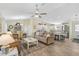 Open concept living and dining area with tile flooring at 6297 Drucker Cir, Port Charlotte, FL 33981