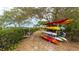 Kayak storage area conveniently located near the water at 7102 Jessie Harbor Dr # 7102, Osprey, FL 34229