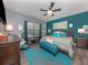 Spacious bedroom with king-size bed and stylish decor at 1195 Collier Pl, Venice, FL 34293