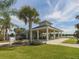 Quaint gazebo with picnic tables and lake views at 1195 Collier Pl, Venice, FL 34293