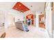 Open living room with recessed ceiling, and access to other rooms at 125 Amora Ave, Venice, FL 34285