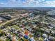 Wide aerial view of the house and neighborhood at 1316 Laurel Ave, Venice, FL 34285