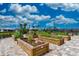Community garden plots offer residents a space for gardening with vibrant plants under sunny skies at 13510 Esposito St, Venice, FL 34293