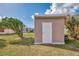 Private storage shed in the backyard at 13540 Dibella Ave, Port Charlotte, FL 33981