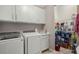 Well-organized laundry room with ample storage and shelving at 13807 Karina St, Venice, FL 34293