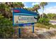 Caspersen Beach sign in Sarasota County, near palm trees at 287 Cassano Dr, Nokomis, FL 34275