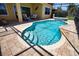 Relaxing freeform pool with spa and patio area at 140 Maraviya Blvd, Nokomis, FL 34275