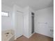 Bright bathroom features a soaking tub, glass shower, and neutral tile flooring at 1678 Quail Lake Dr, Venice, FL 34293