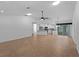 Open floor plan featuring a kitchen with granite countertops and an island at 1678 Quail Lake Dr, Venice, FL 34293