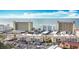 Aerial showing condo complex near beach; ocean views at 200 The Esplanade N # A7, Venice, FL 34285