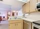 Kitchen sink and dishwasher at 21405 Olean Blvd # 404, Port Charlotte, FL 33952
