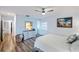Serene bedroom with light walls and wood floors at 6462 Fabian Rd, North Port, FL 34287