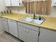Cozy kitchen sink with double basin, laminate countertops, and white cabinets at 232 Saint Augustine Ave # 404, Venice, FL 34285
