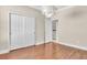 Bedroom with double doors leading to the laundry room at 368 Cedar Falls Dr, Apollo Beach, FL 33572