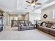Spacious upstairs loft area with comfortable seating and neutral decor at 5930 Anise Dr, Sarasota, FL 34238