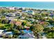 Aerial view showcasing the home's proximity to the ocean and beautiful neighborhood at 705 Armada N Rd, Venice, FL 34285