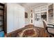 Office with custom shelving and hardwood flooring at 1206 Tuscany Blvd, Venice, FL 34292