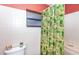 Bathroom featuring a shower/tub combo with white tiling and a golf themed shower curtain at 237 Southampton Ln # 275, Venice, FL 34293