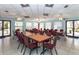 Spacious meeting room with multiple tables and chairs, perfect for community gatherings at 237 Southampton Ln # 275, Venice, FL 34293