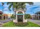 Welcome sign to Historic Venice with beautiful flowers and buildings along the street, showing a lovely downtown at 237 Southampton Ln # 275, Venice, FL 34293