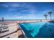 Aerial view of a beach featuring white sand and ocean at 627 Alhambra Rd # 601, Venice, FL 34285