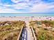 Inviting image of a beach with a wooden boardwalk leading to the sandy shore, inviting relaxation and enjoyment of the sea at 14724 Ponce De Leon Trl, Port Charlotte, FL 33981
