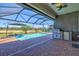 Sparkling pool with a covered lanai, offering a relaxing outdoor oasis with beautiful views at 14724 Ponce De Leon Trl, Port Charlotte, FL 33981