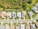 A birds eye view of houses with pools nestled among green lawns and trees at 19832 Bridgetown Loop, Venice, FL 34293