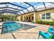 Beautiful pool and patio area surrounded by a screen enclosure at 19832 Bridgetown Loop, Venice, FL 34293