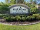 Landscaped entrance sign for Bellacina by Casey Key, an Esplanade community at 5665 Piccolo St, Nokomis, FL 34275